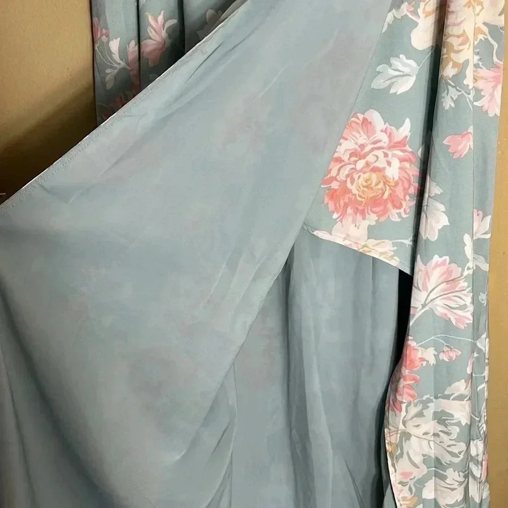Abercrombie & Fitch Floral Long Skirt Cottagecore Prairie Indie Romantic Boho - Picture 7 of 9